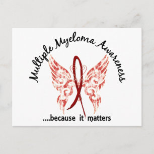 Carte Postale Papillon de tatouage Grunge 6.1 Myélome multiple