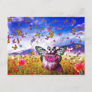 Carte Postale Papillon Fairy Kat