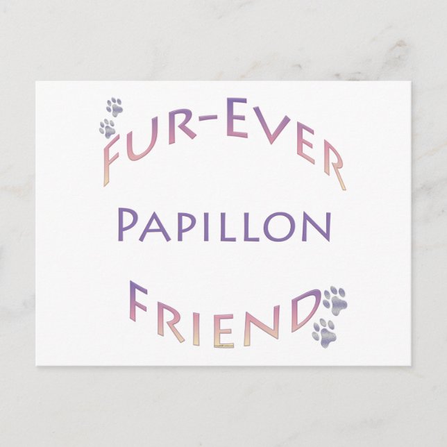 Carte Postale Papillon Furever (Devant)