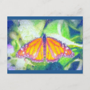 Carte Postale Papillon impressionniste