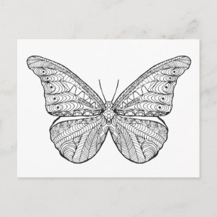 Carte Postale Papillon inspiré