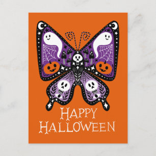 Carte Postale Papillon Joyeux Halloween