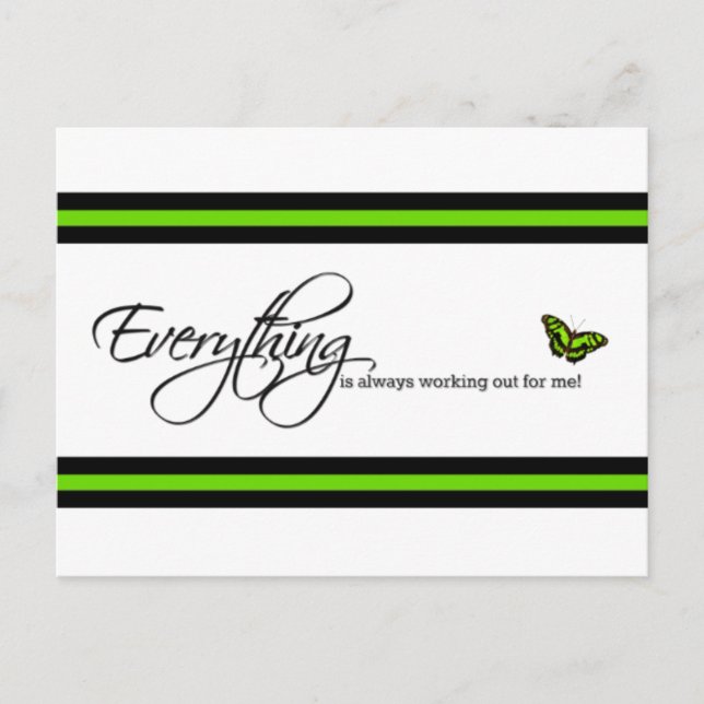 Carte Postale Papillon malachite - Tout fonctionne toujours (Devant)