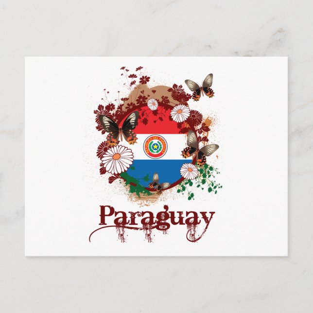 Carte Postale Papillon Paraguay (Devant)