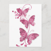 papillon rose