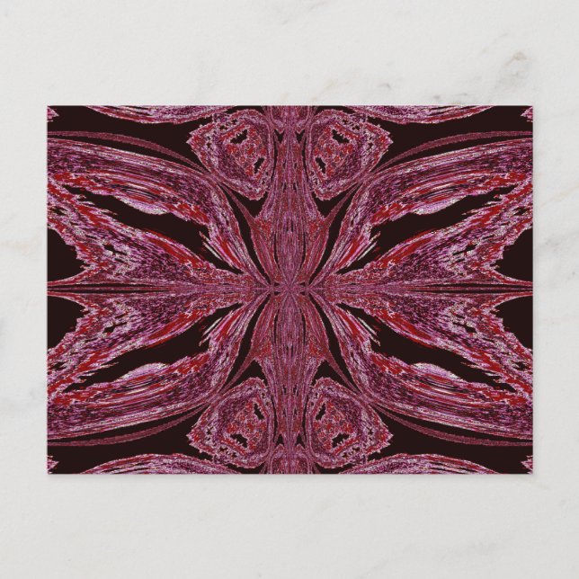 Carte Postale Papillon rouge (Devant)