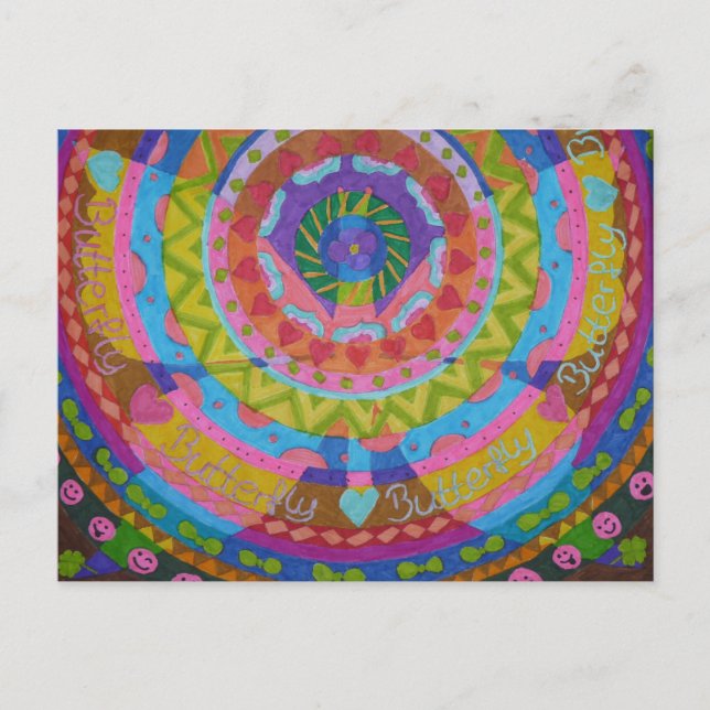 Carte Postale Papillon Schmetterling (Devant)