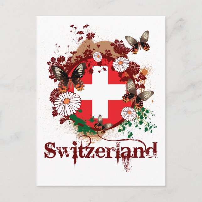 Carte Postale Papillon Suisse (Devant)