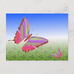 Carte postale papillon unique