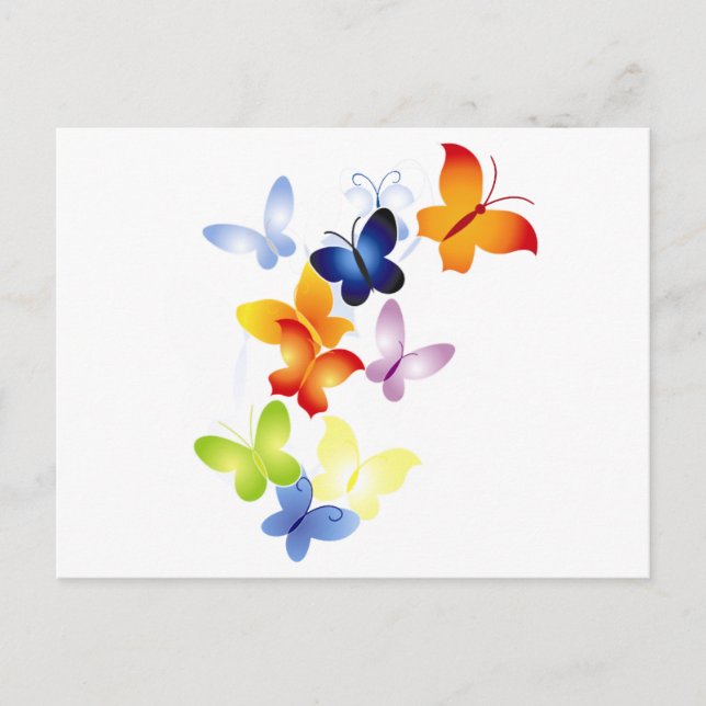 Carte Postale Papillons (Devant)