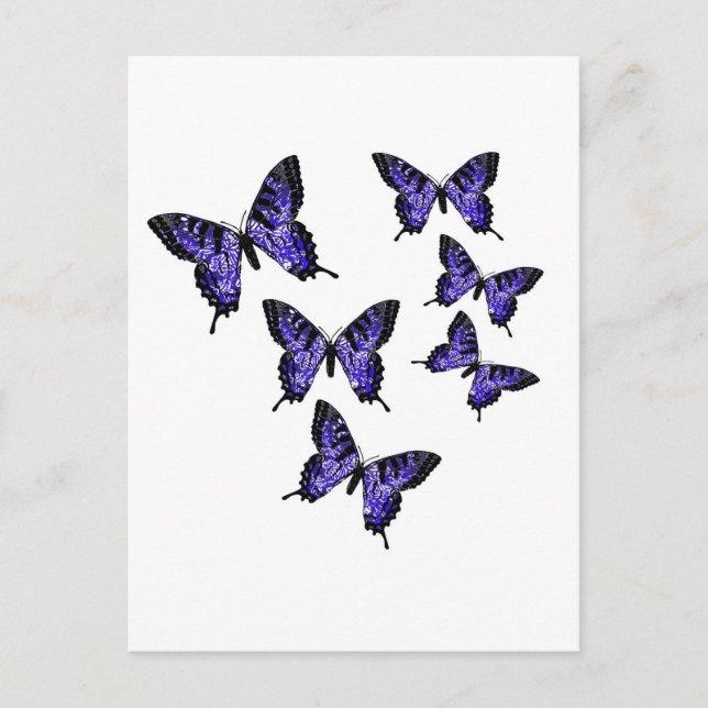 Carte Postale Papillons (Devant)