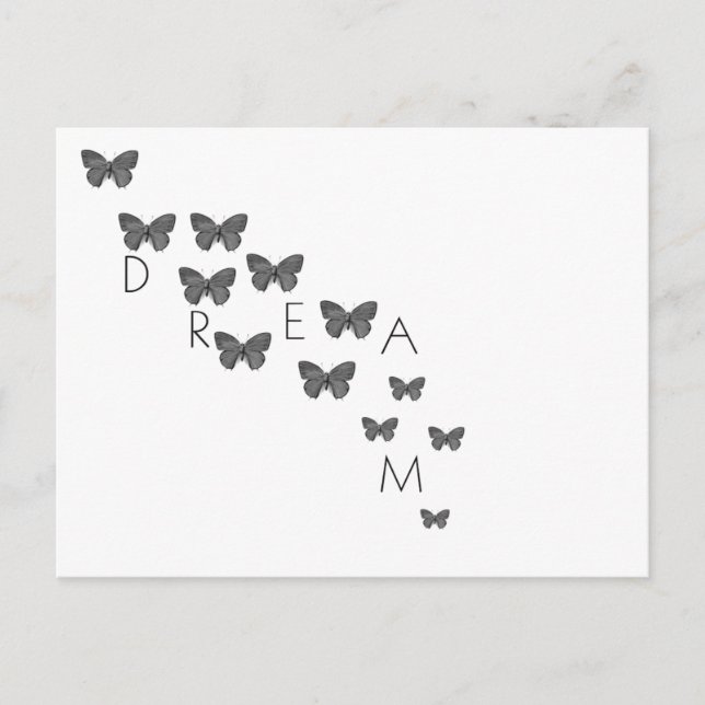 Carte Postale Papillons de rêve (Devant)