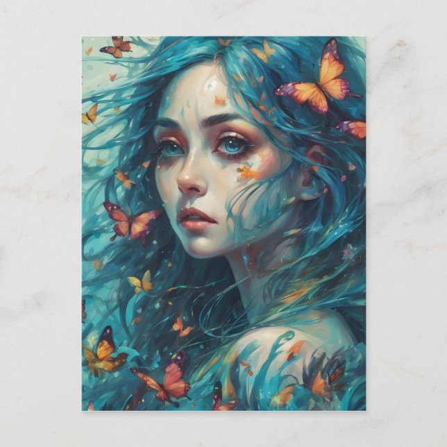 Carte Postale Papillons et blues série 1 (Devant)
