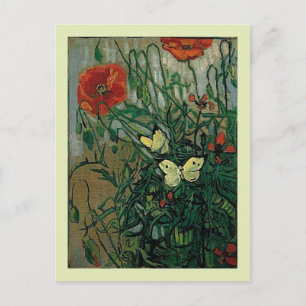 Carte Postale Papillons et papillons (F748) Van Gogh Art