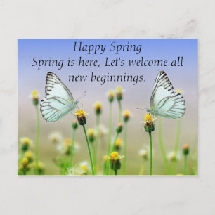 Carte Postale Papillons Fleurs