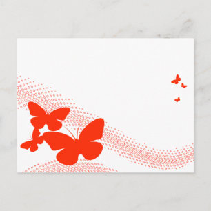 Carte Postale papillons rétro
