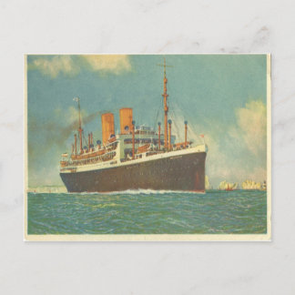 Carte Postale Paquebot allemand Dresden au large de l'Angleterre