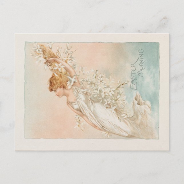Carte Postale "Pâques" - Impression vintage, L. Prang & Co. (Devant)