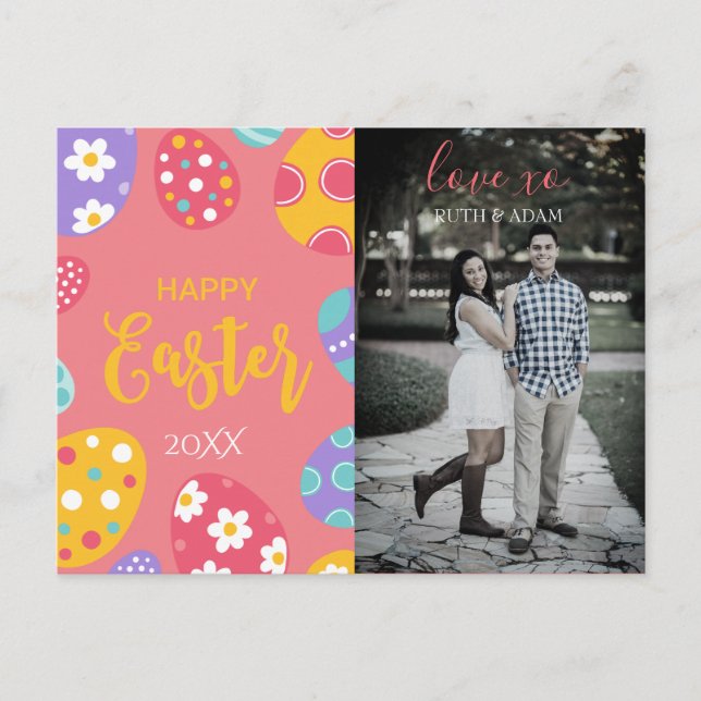 Carte postale Pâques personnalisée (Devant)