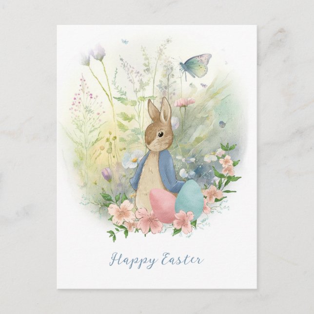 Carte postale Pâques Peter Rabbit (Devant)