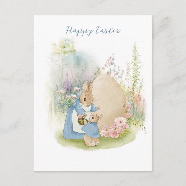 Carte postale Pâques Peter Rabbit (Devant)