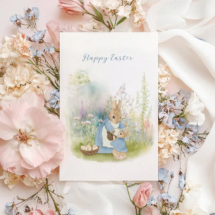 Carte postale Pâques Peter Rabbit