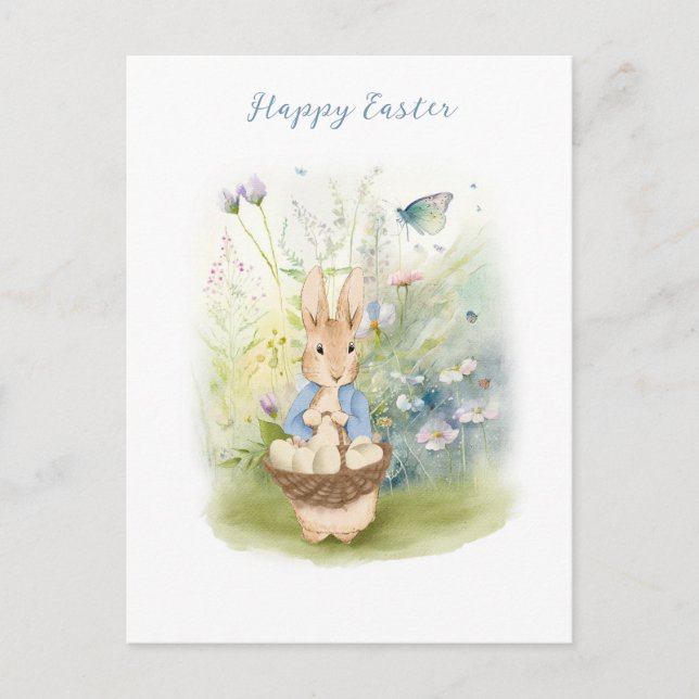 Carte postale Pâques Peter Rabbit (Devant)