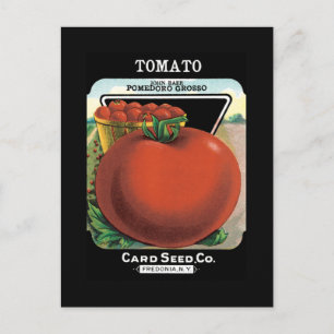 Carte Postale Paquet de graines de tomate
