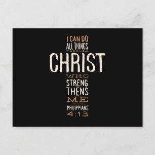 Carte Postale Par Christ Jésus Bible Citation Motivationnelle