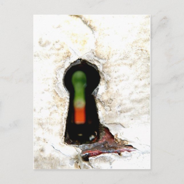 Carte Postale par le trou de touche (Devant)