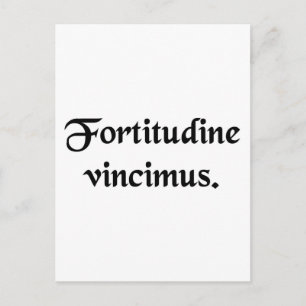 Carte Postale Par l'endurance nous conquérons.