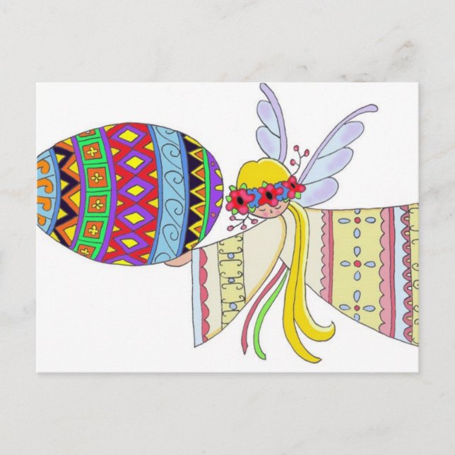 Carte Postale Par les ailes d'un ange l'art populaire ukrainien (Devant)