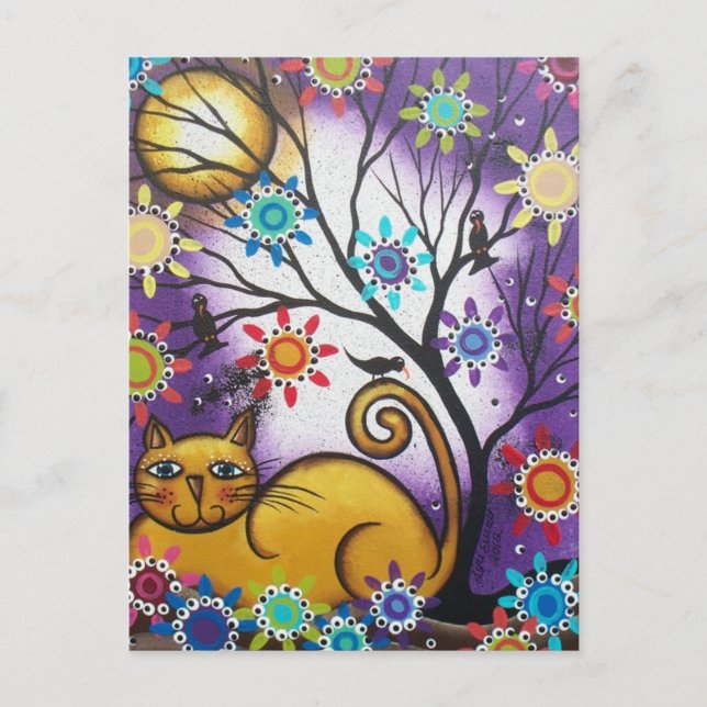 Carte Postale Par Lori Everett_ Jour De Dead_Mexican_Cat (Devant)