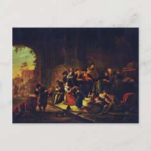 Carte Postale Parabole Des Travailleurs Dans Le Vignoble Par Wet