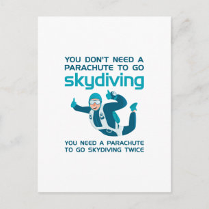 Carte Postale Parachute Skydive