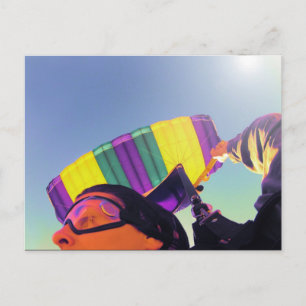 Carte Postale parachutiste photo parfait