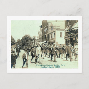 Carte Postale Parade, Butler, New Jersey Vintage