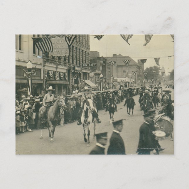 Carte Postale Parade des Cheyenne Frontier Days. (Devant)