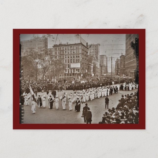Carte Postale Parade du suffrage féminin 1912 (Devant)