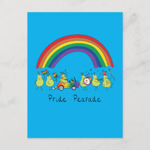 Carte Postale Parade gay pride LGBTQ Pears