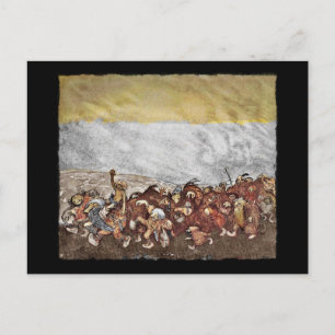 Carte Postale Parade Troll and Gnome