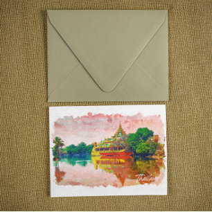 Carte Postale Paradis de plage tropicale de Thaïlande Voyage 