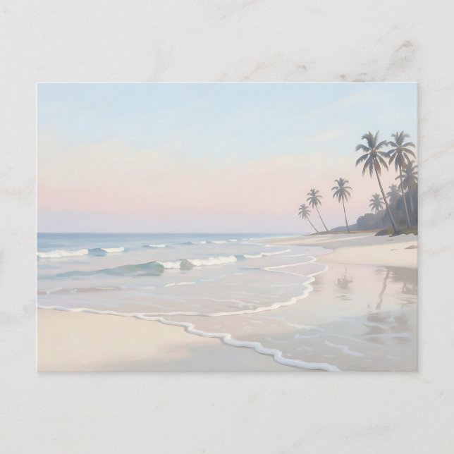 Carte Postale Paradis de plage tropicale sereine (Devant)