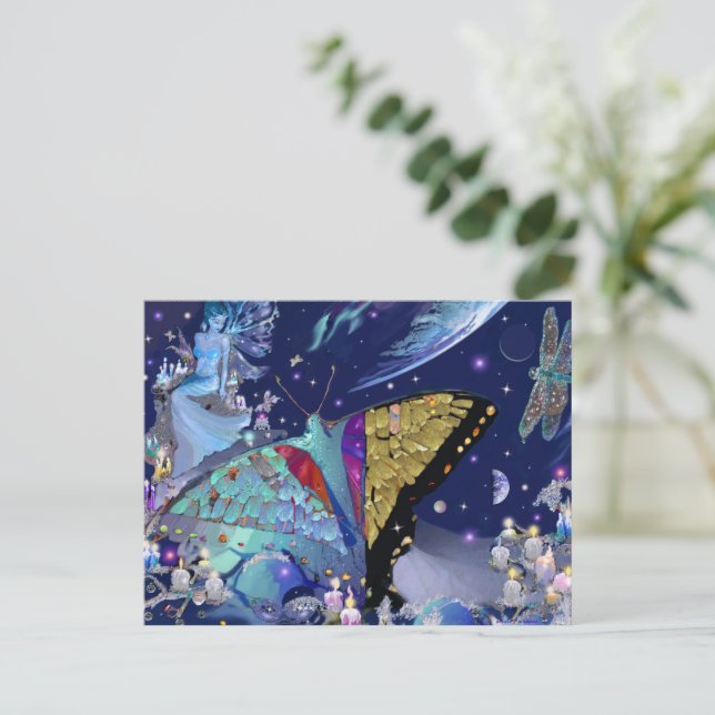 Carte Postale Paradis des papillons (Debout devant)
