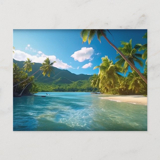 Carte Postale Paradis insulaire du Costa Rica  (Devant)