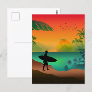 Carte Postale Paradis océanique d'été
