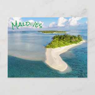 Carte Postale Paradis tropical des Maldives Exotic Island