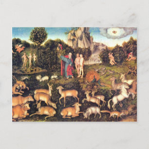 Carte Postale Paradise De Cranach D. Ä. Lucas (Meilleure Qualité