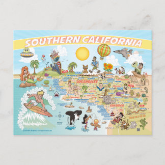 Carte Postale Paradise de la plage de Californie du Sud