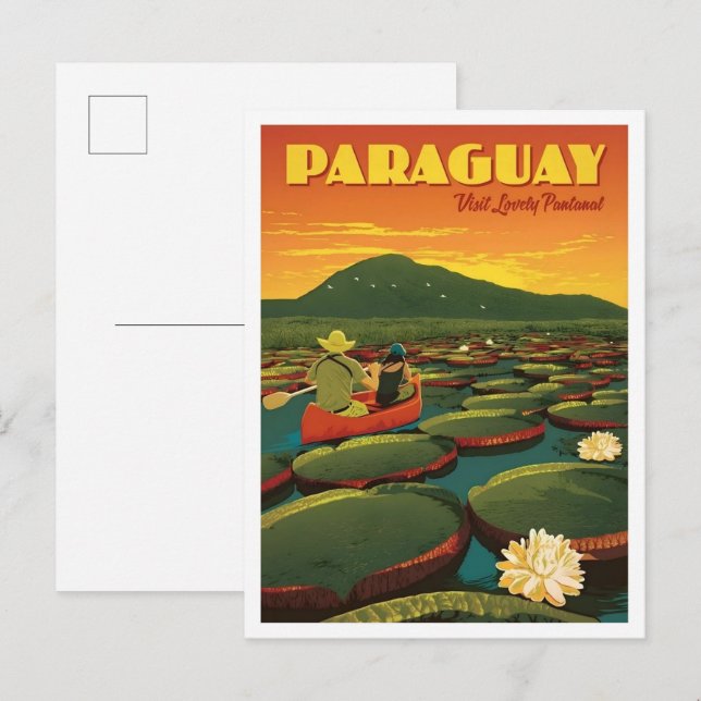 Carte Postale Paraguay Voyage Ancien  (Devant / Derrière)